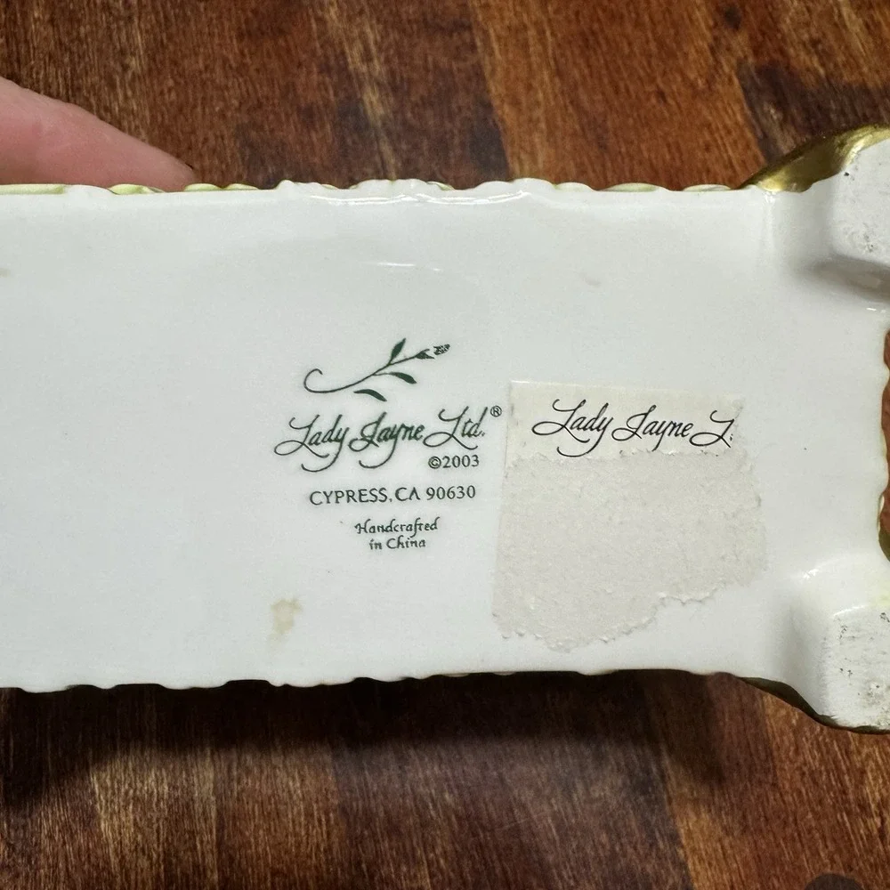 Lady Jayne LTD Rectangular Ceramic Planter/Trinket‎ Holder-Handcrafted in China